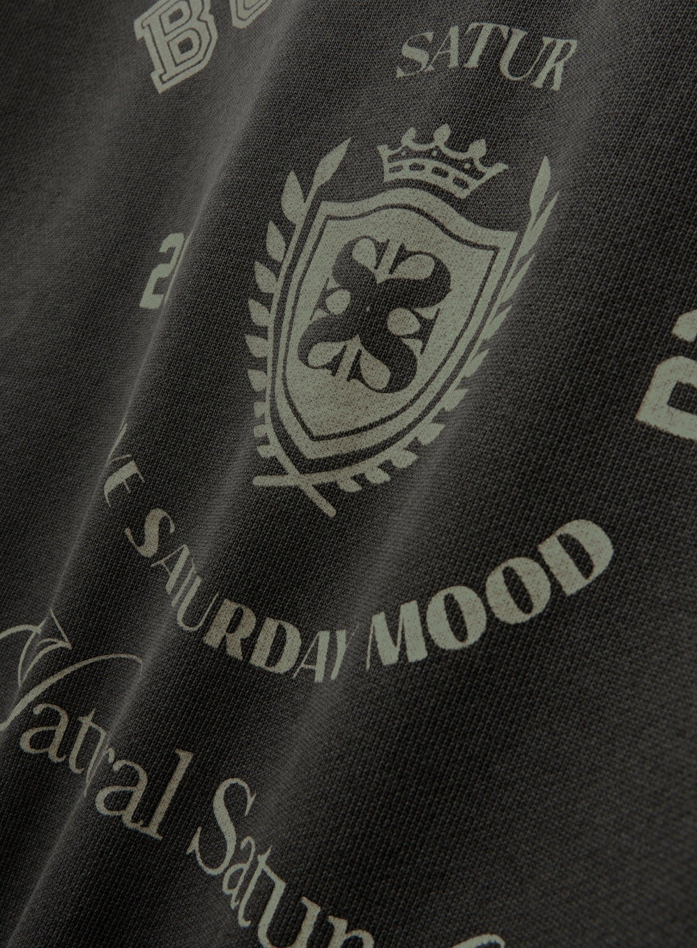 [satur] Bon Voyage Dyed Sweatshirt - Charcoal