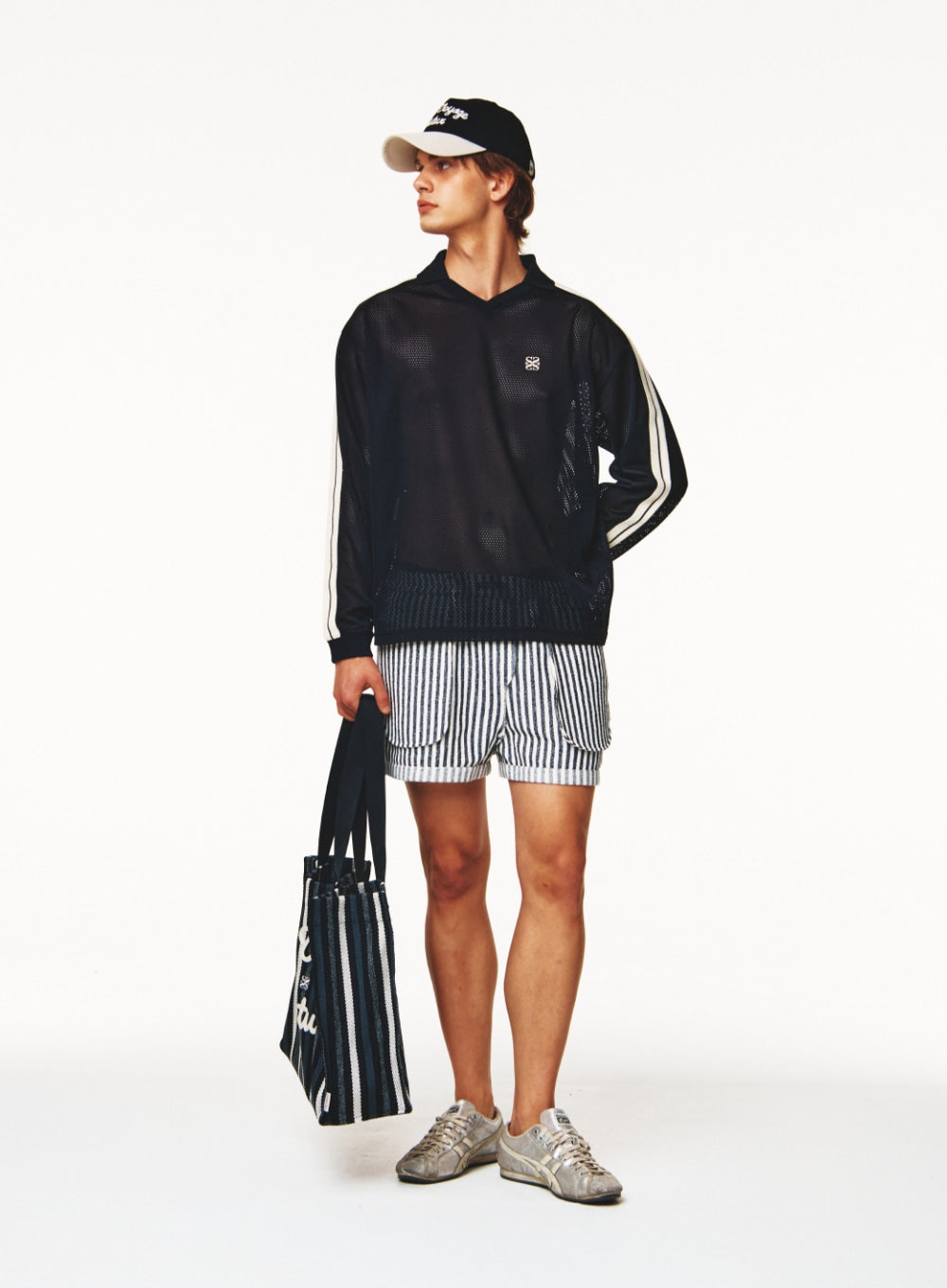 [satur] Lausanne Mesh Football Shirt - Black