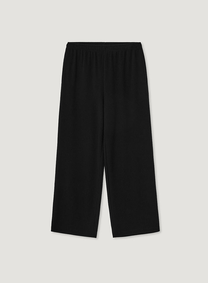 Mango Maniplease Soi Banding Pants Black