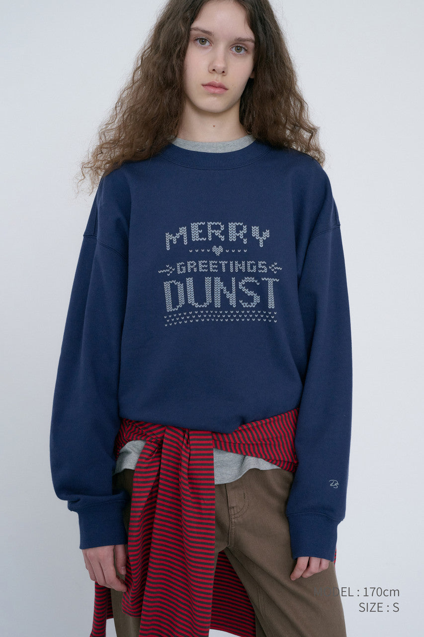 Dunst Unisex Pixel Sweatshirt Navy