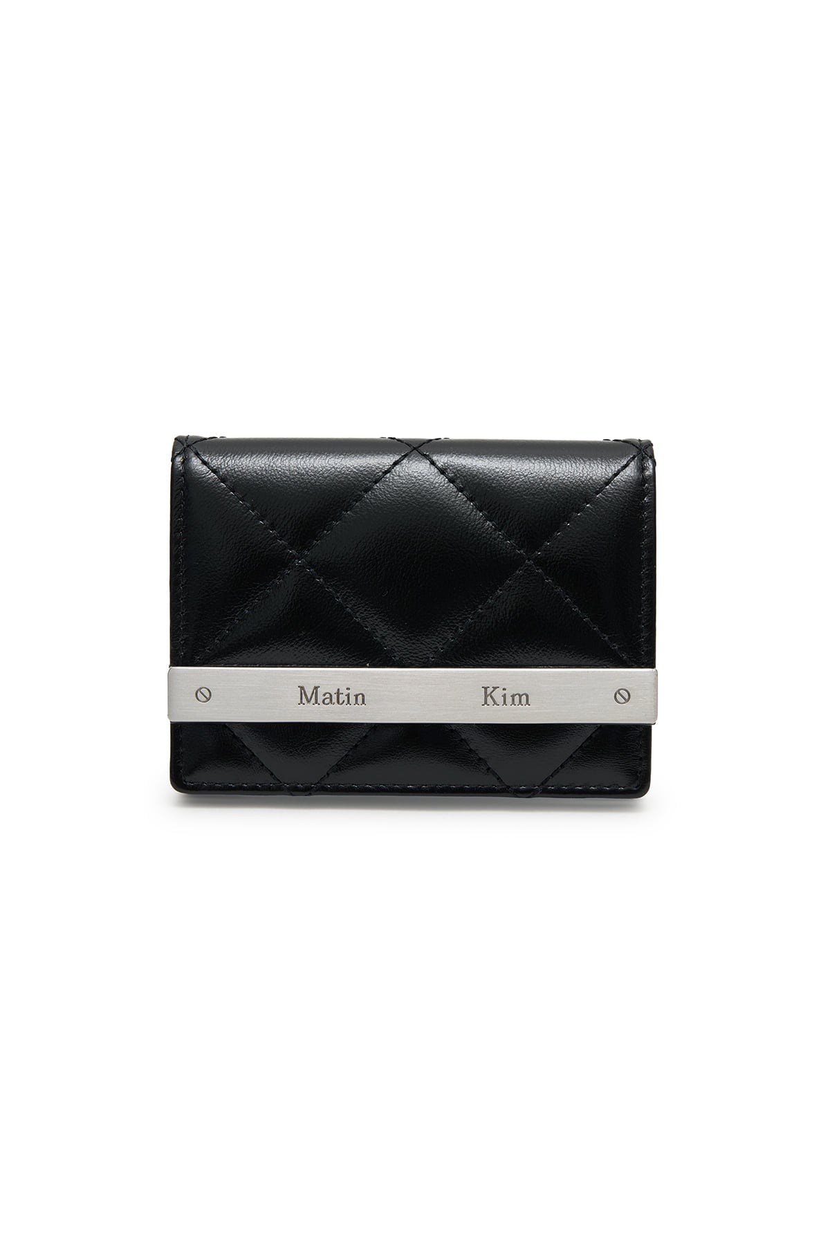 Matinkim Puff Quilt Wallet IN Black