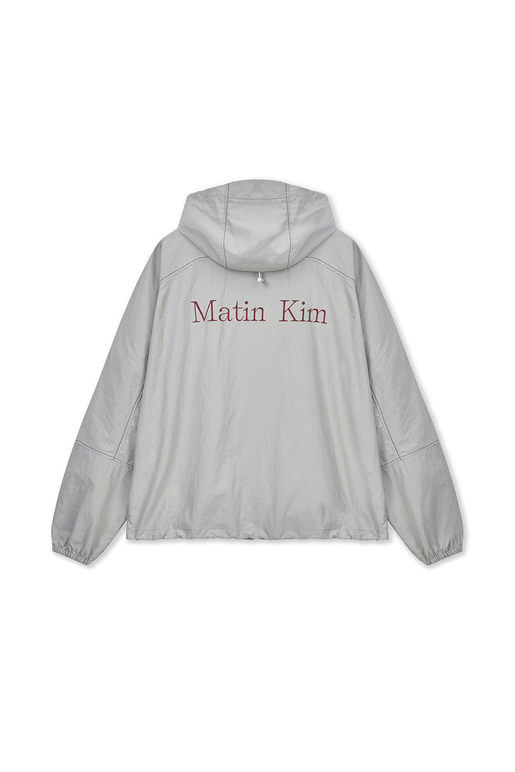 Matinkim Back Logo Hoody Wind Breaker IN Light Beige