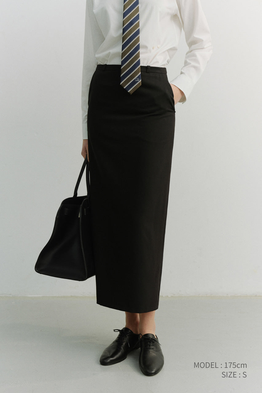 Dunst H-Line Maxi Skirt Black