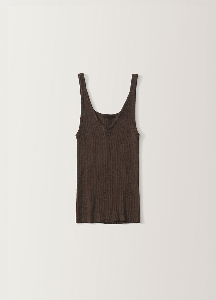 Nothing Written Haze v-neck sleeveless (Brown)