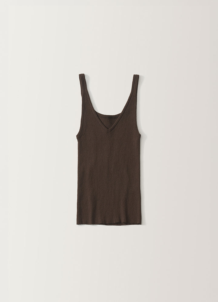 Nothing Written Haze v-neck sleeveless (Brown)