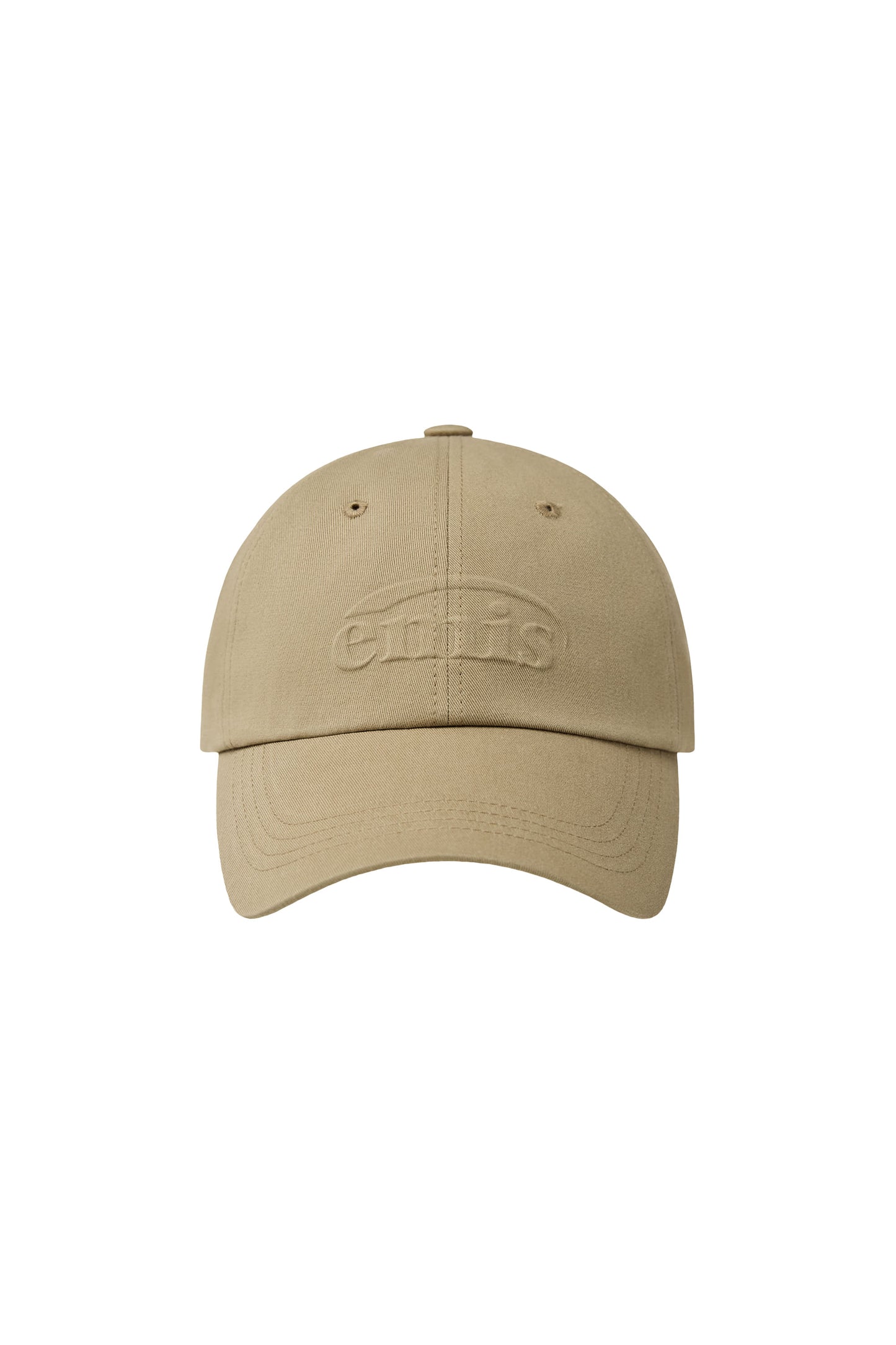 EMBOSSING LOGO BALL CAP-BEIGE