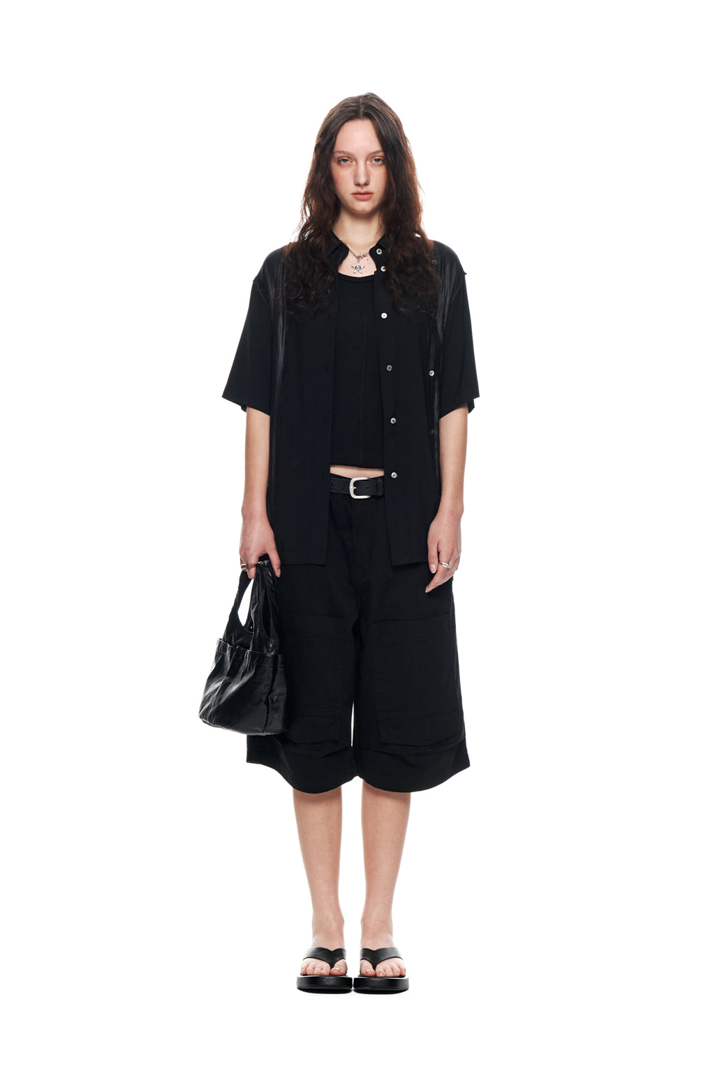 Matinkim Front Pocket Bermuda Pants IN Black