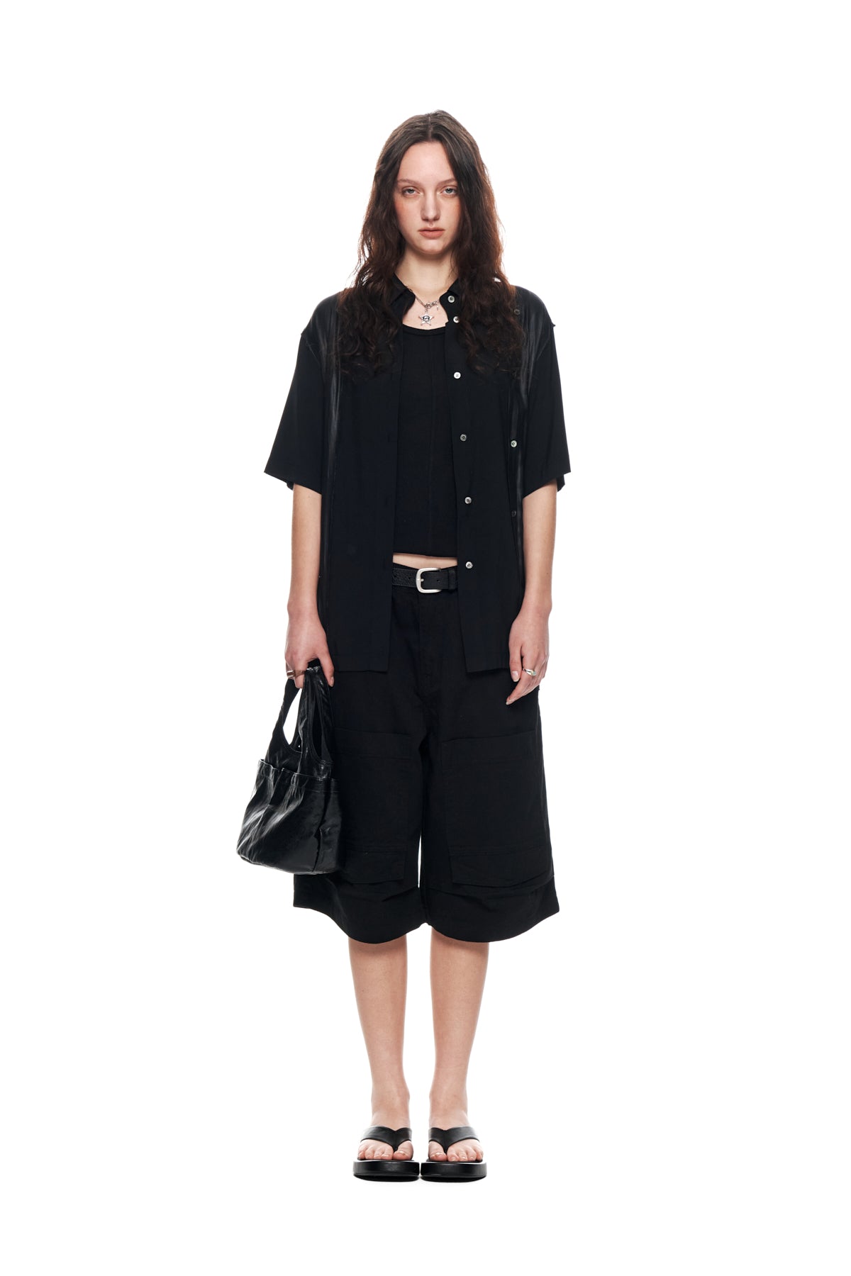 Matinkim Front Pocket Bermuda Pants IN Black