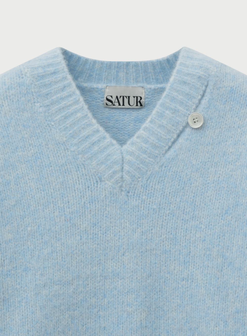 [satur] (W) Essen Two Tone Mohair Blend Knit - Sky Blue