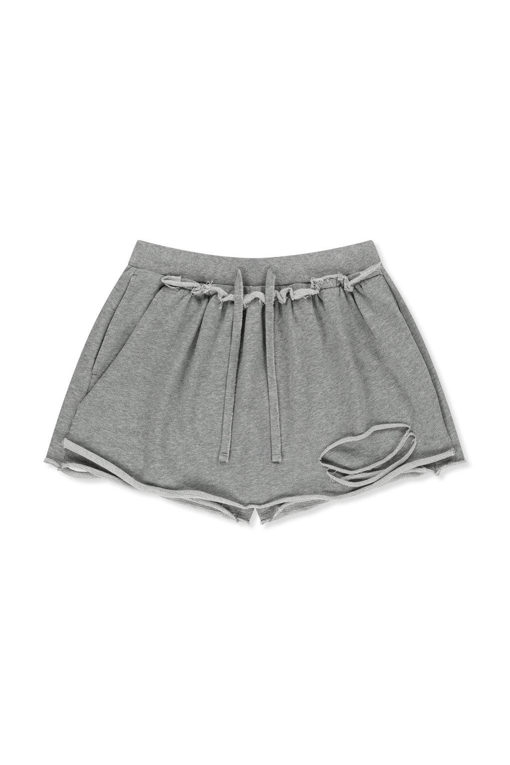 Matinkim Distressed Terry Skort Shorts IN Grey