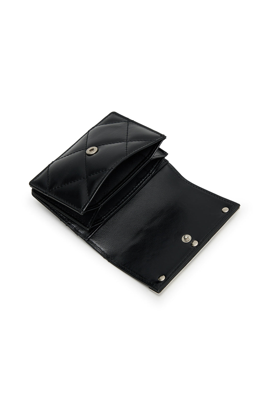Matinkim Puff Quilt Wallet IN Black