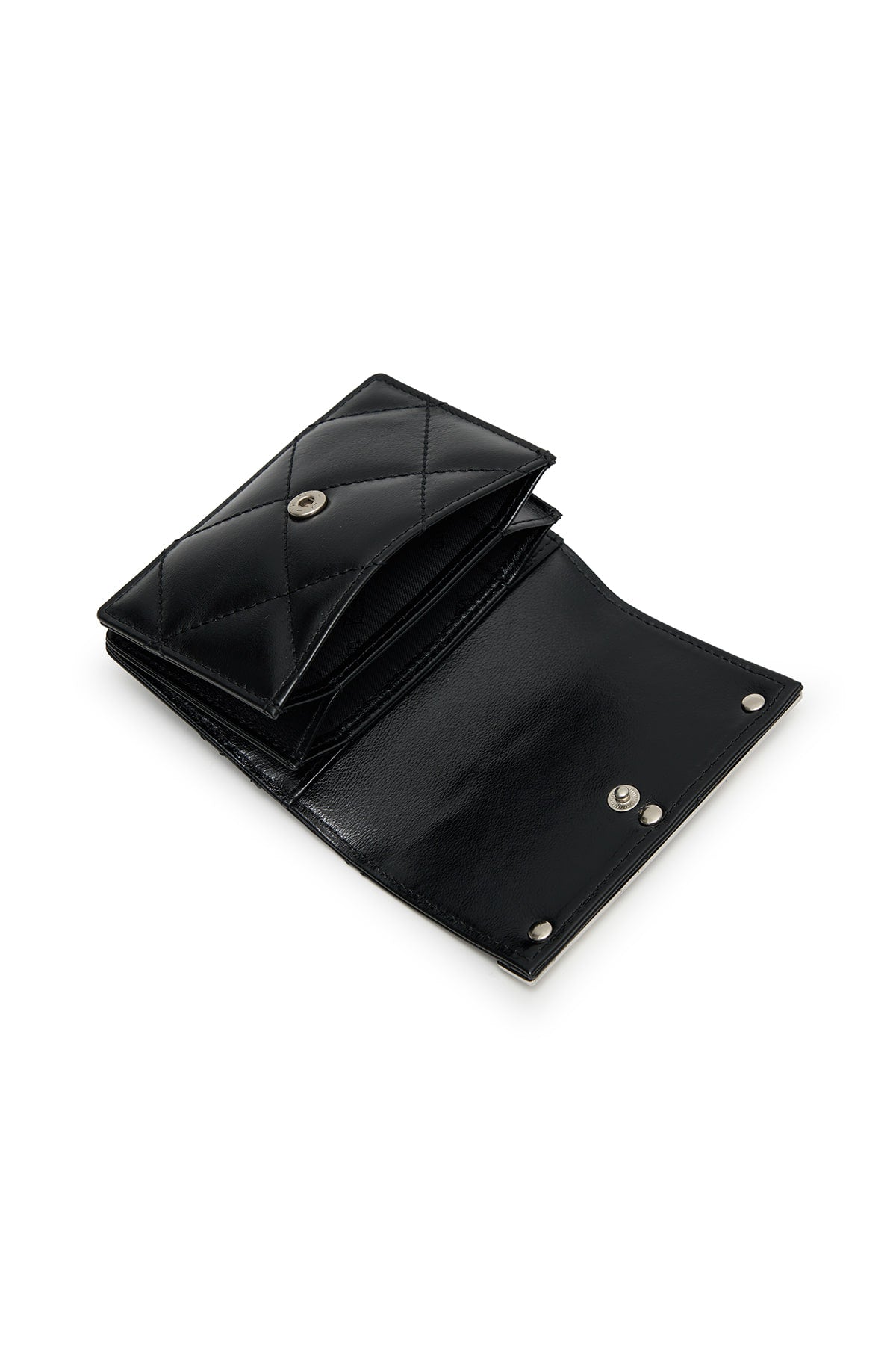 Matinkim Puff Quilt Wallet IN Black