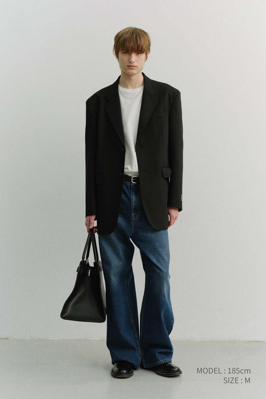 Dunst Semi Flared Jeans Classic Blue