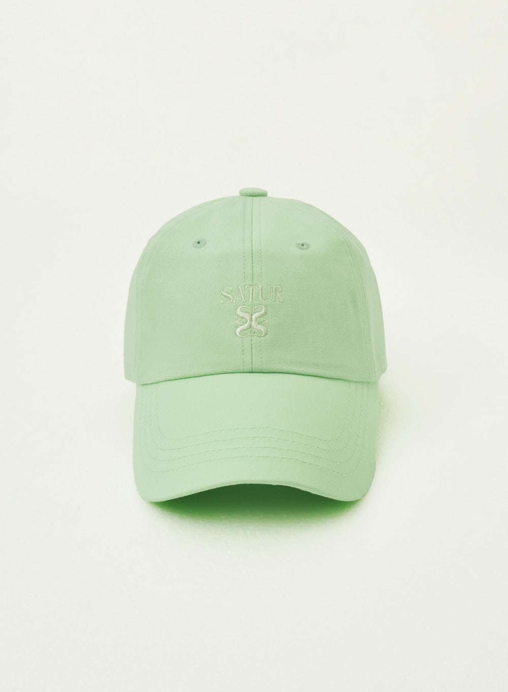 [satur] Classic Logo Ball Cap - Neon Green