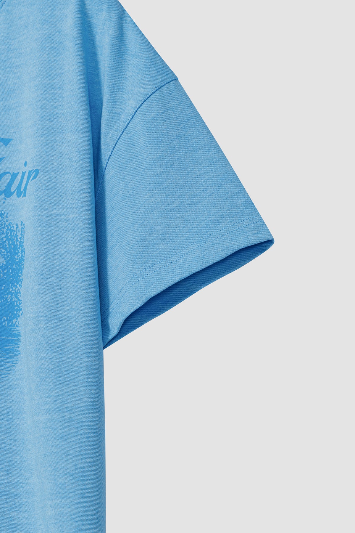 Overdueflair New Vintage Printing T-Shirt Blue