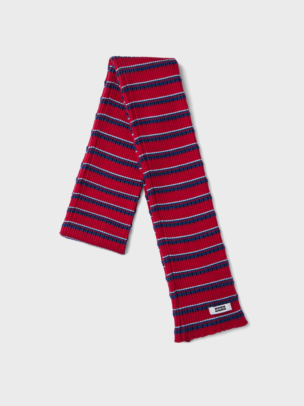 EENK Striped Knitwear Muffler - Red