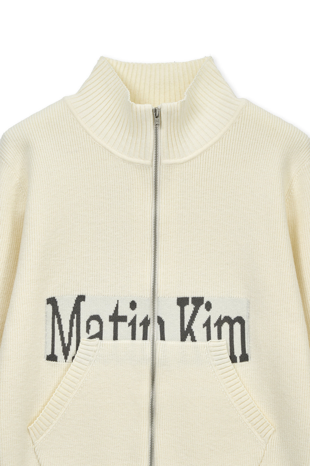 Matinkim Matin Spell Point Knit Zip UP IN Ivory