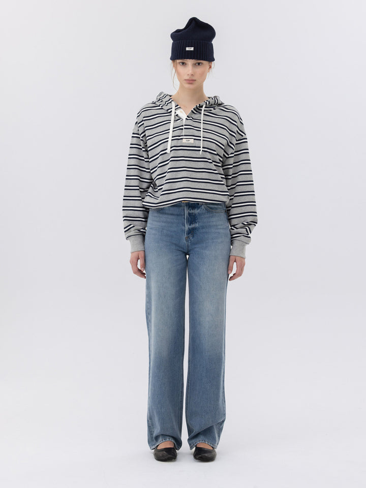 GLOWNY 90s High Rise Wide Leg Jeans (Long) (Mid Blue)
