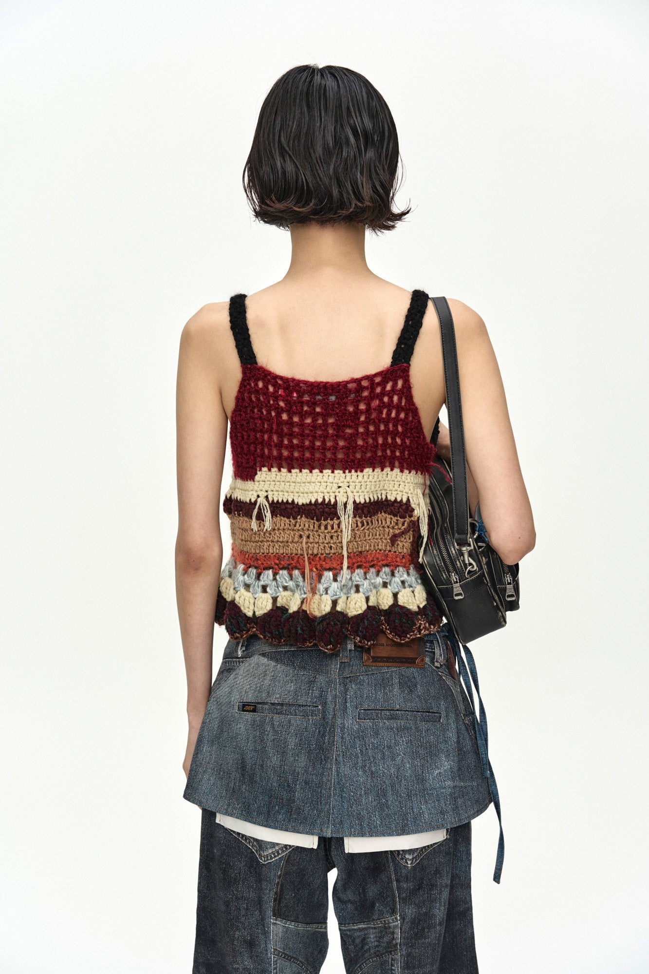 Andersson Bell Hand-Crocheted Ruffle Hem Top