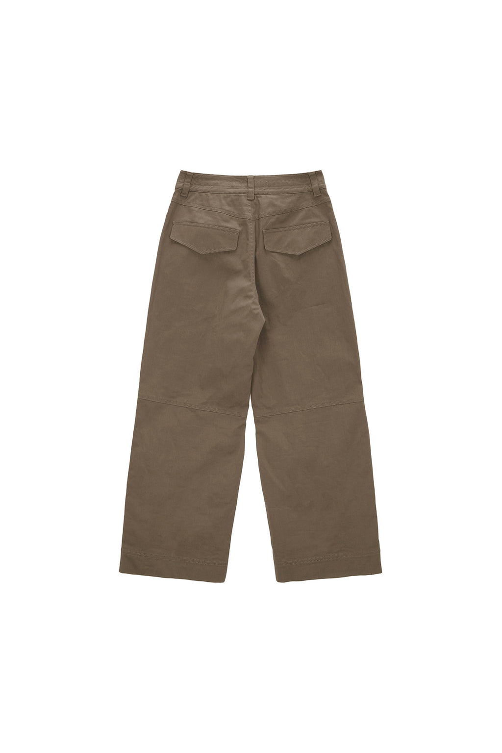 Matinkim Knee Big Pocket Cotton Pants IN Khaki Brown