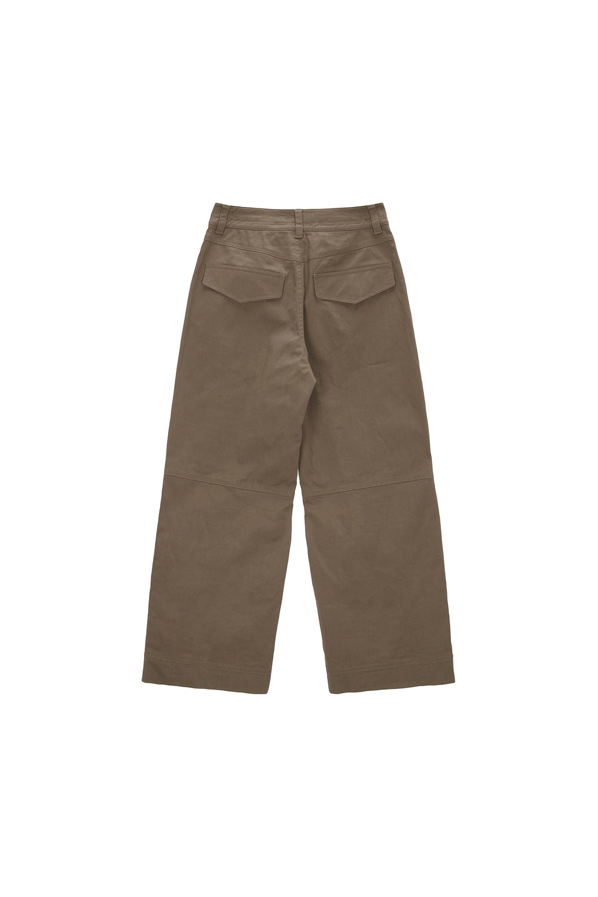 Matinkim Knee Big Pocket Cotton Pants IN Khaki Brown