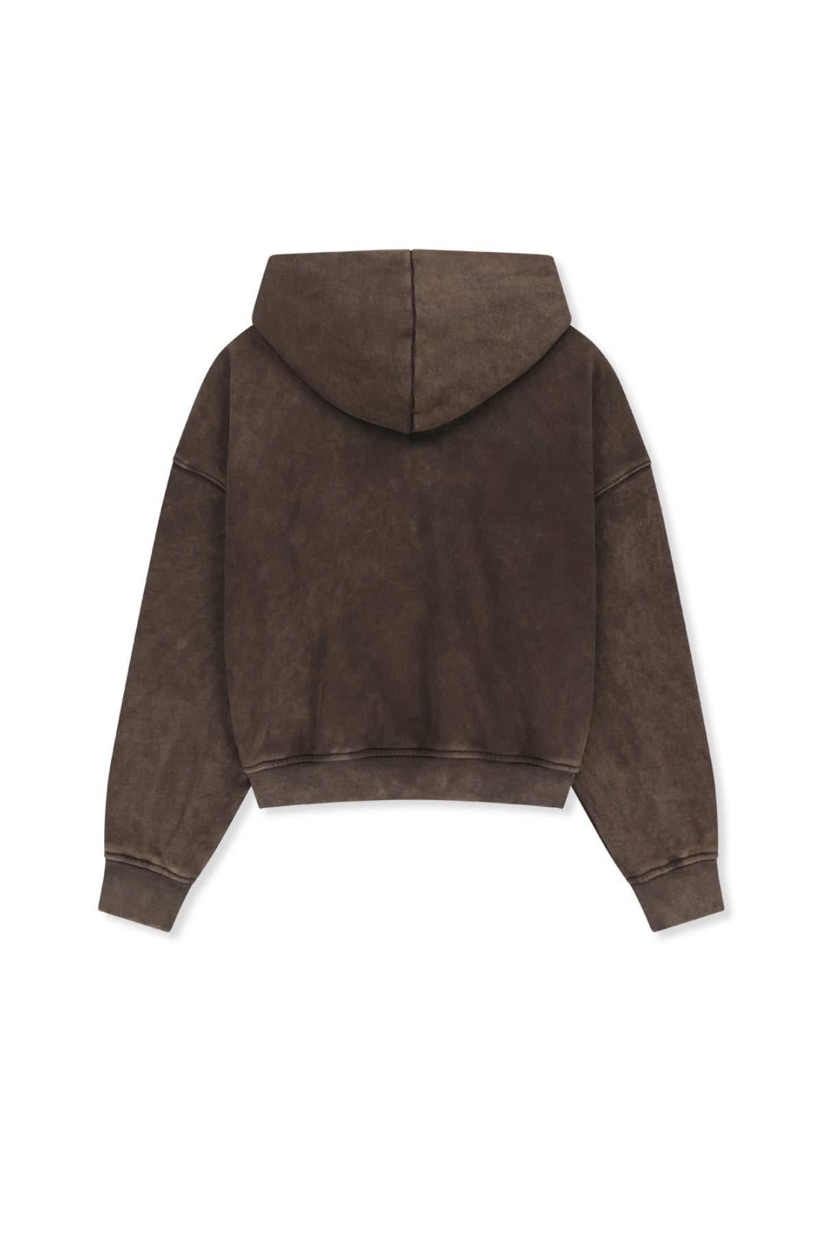 Matinkim Washed Calligraphy Logo Hoody Top IN Brown