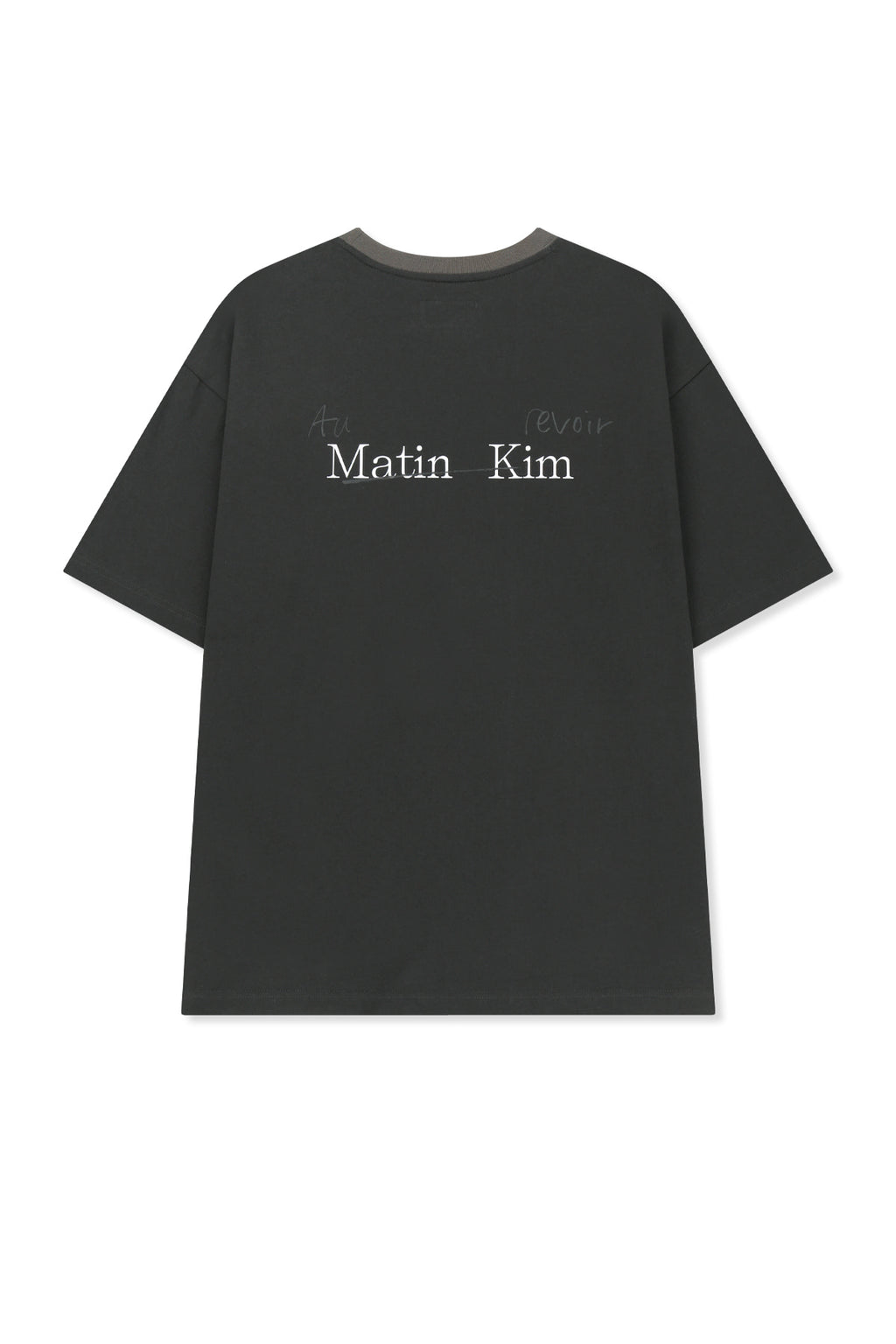 Matinkim Tonal Rib Back Logo Top For Men IN Black