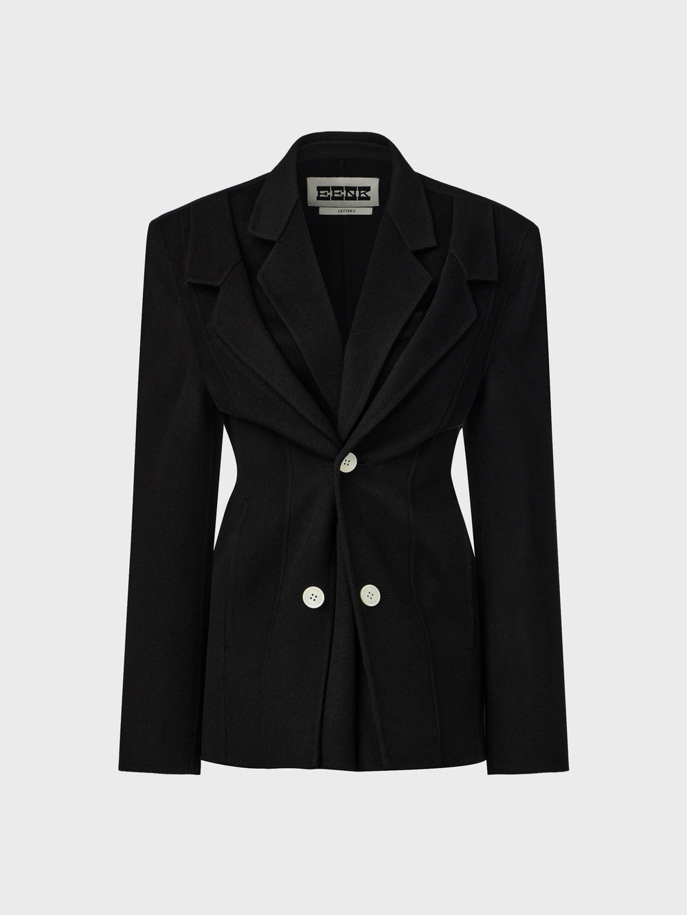 EENK Double Collar Jacket - Black