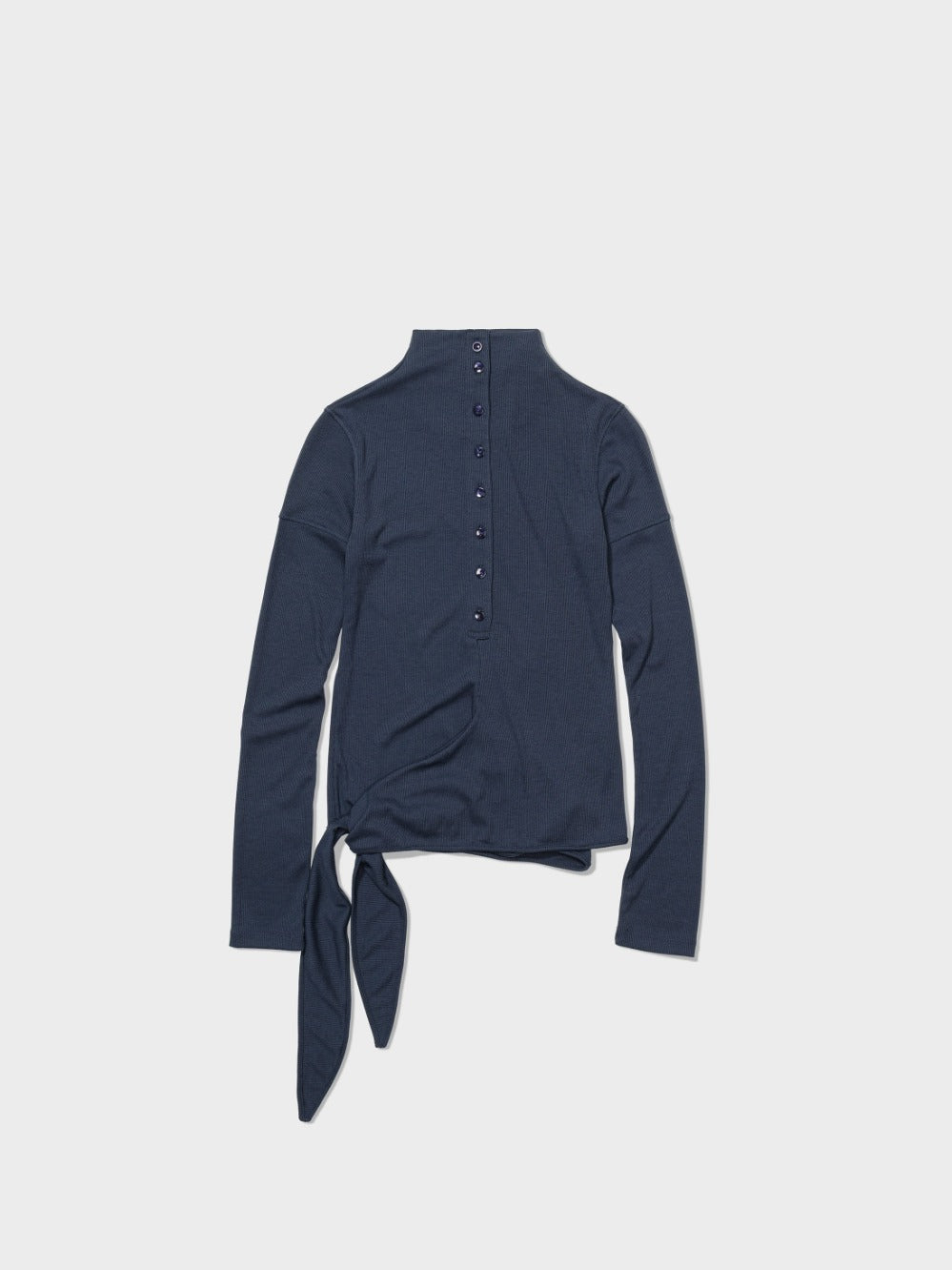 Low Classic Button Up Wrap T-Shirt Blue
