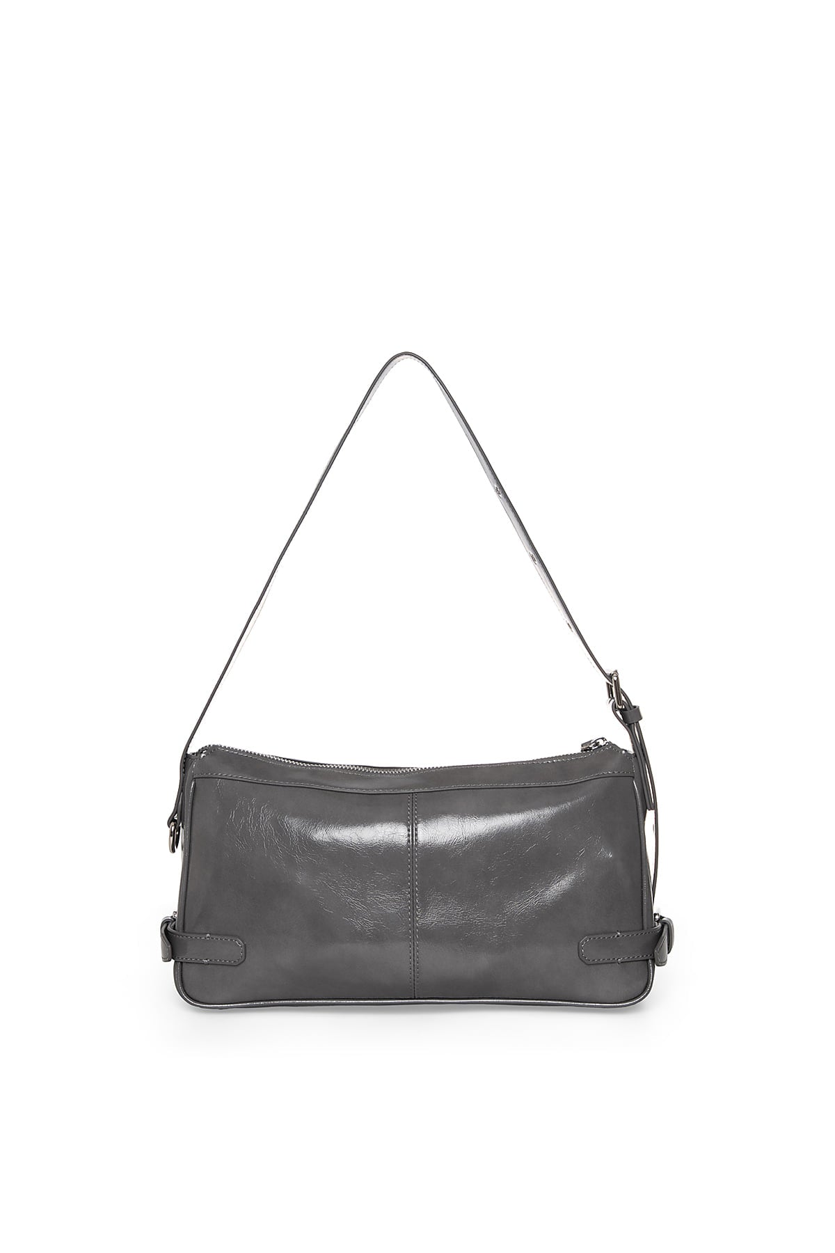 Matinkim Side Buckle Biker Shoulder Bag IN Charcoal
