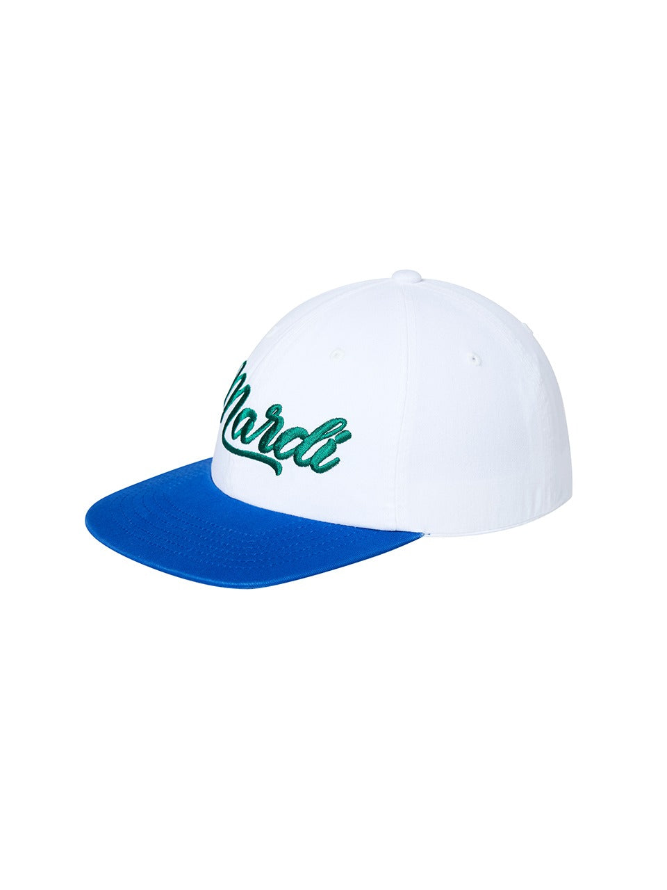 CAP MARDI VINTAGE LOGO TWO TONE_WHITE BLUE