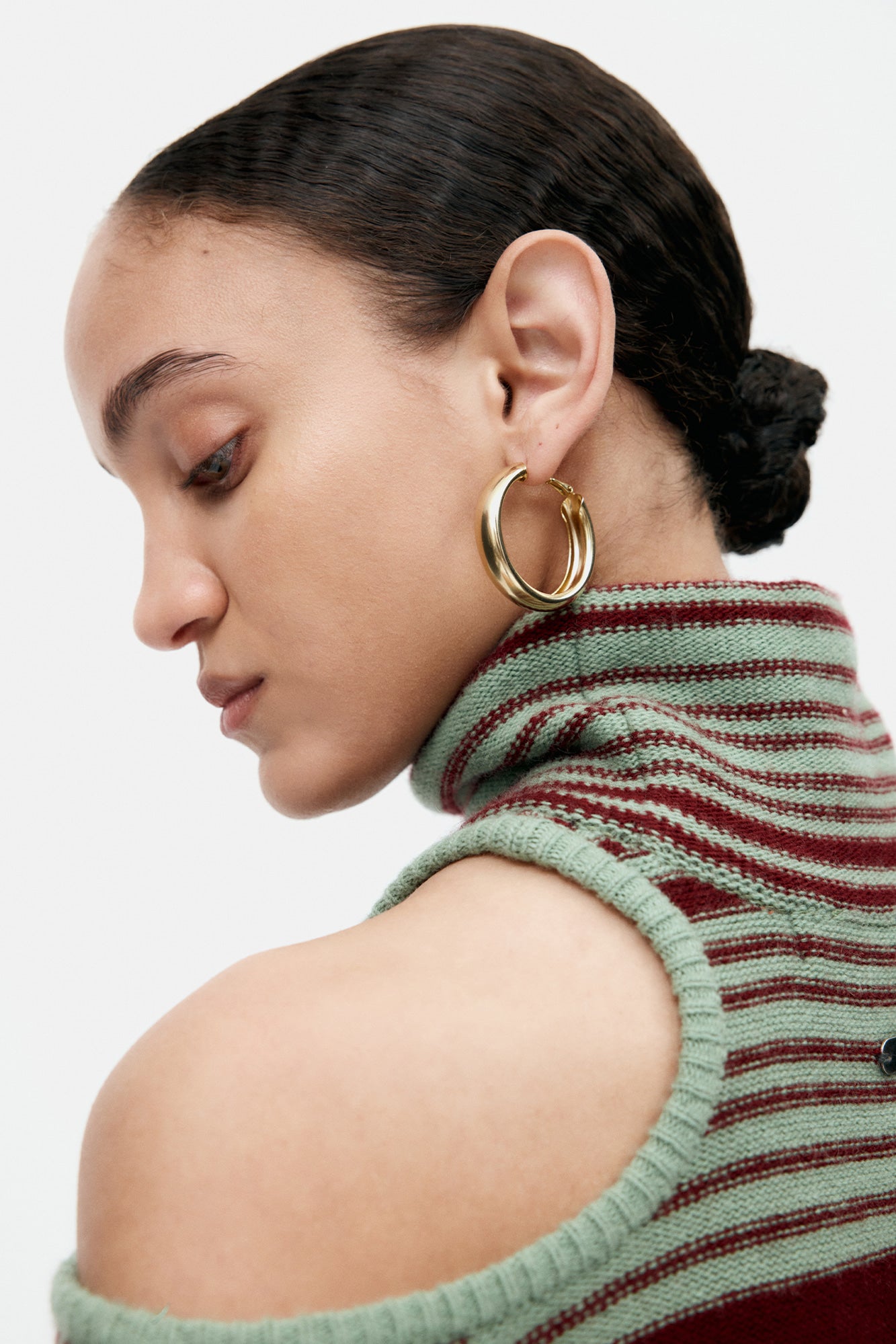 Andersson Bell Elodie Multi Stripe Cut-Out Top