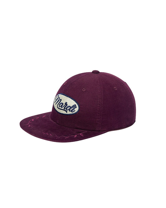 CORDUROY CAP MARDI VINTAGE LOGO_BURGUNDY