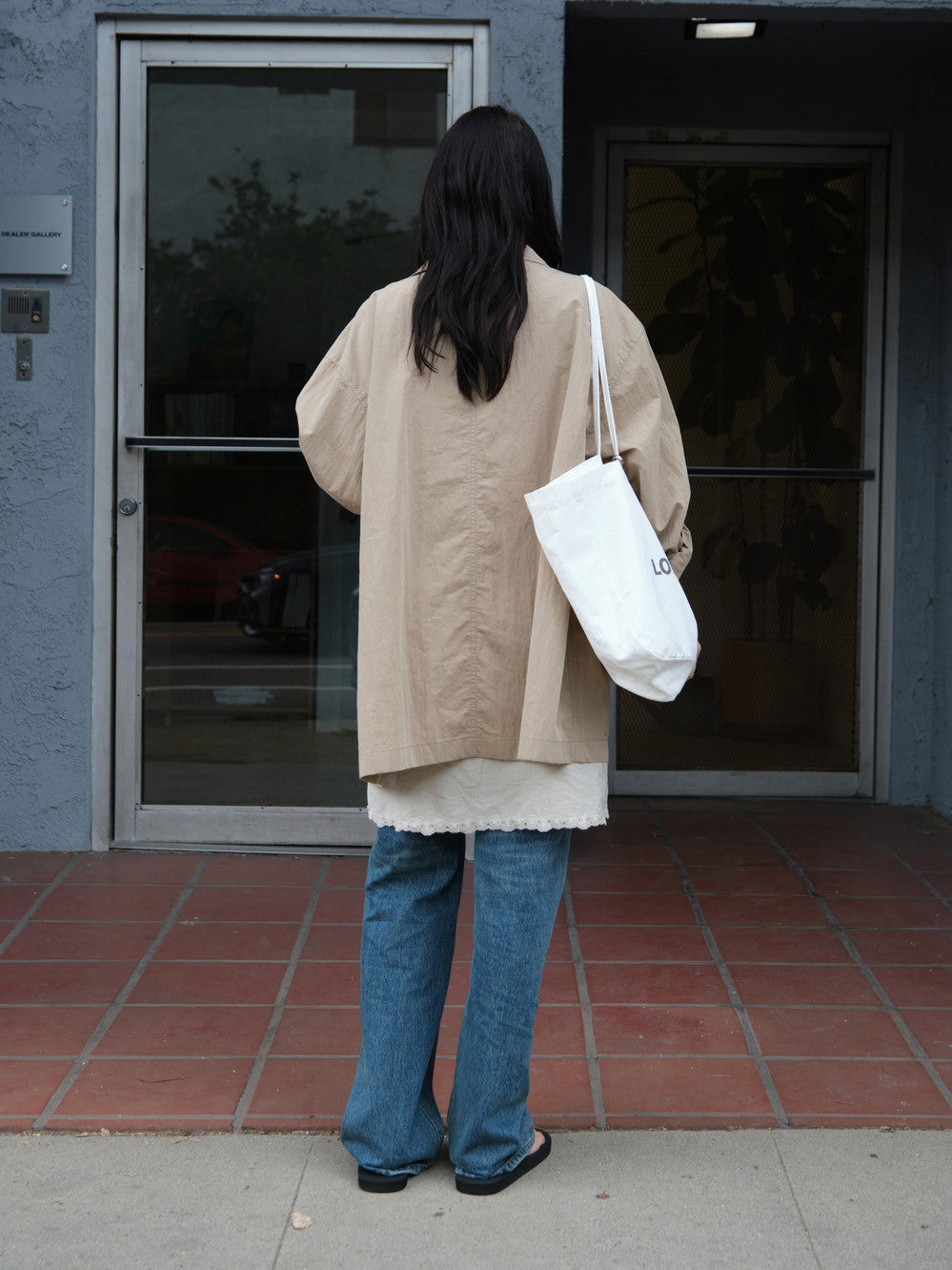 Low Classic Relaxed Shirt Jacket Latte