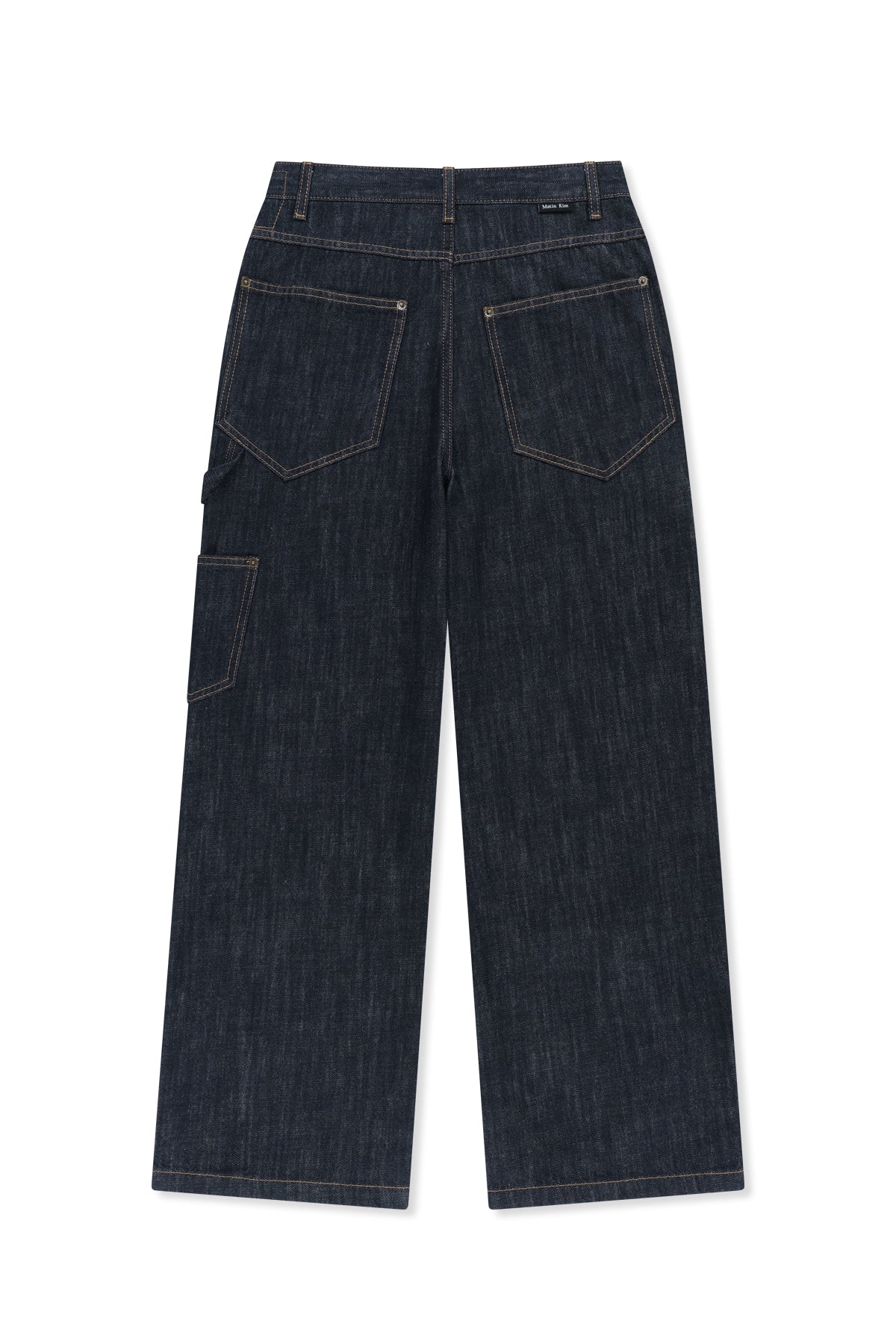 Matinkim Panel Stitch Denim Pants IN Dark Navy
