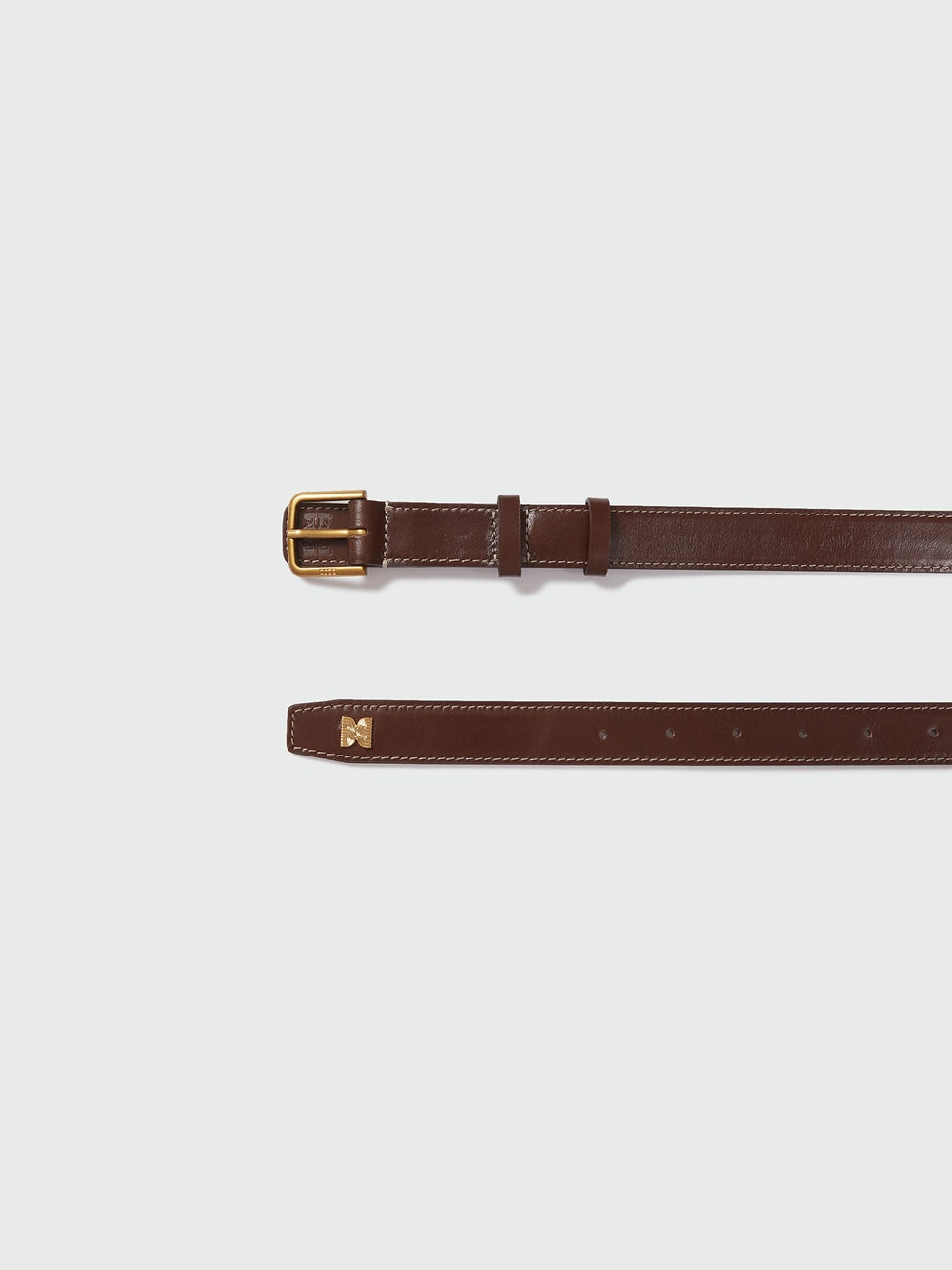 EENK Classic Logo Buckle Belt - Brown