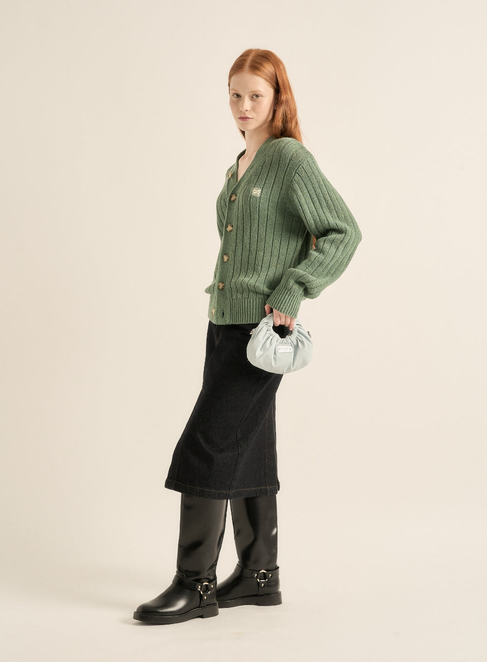 [satur] Scrunchie Mini Tote & Cross Bag - Sky Blue