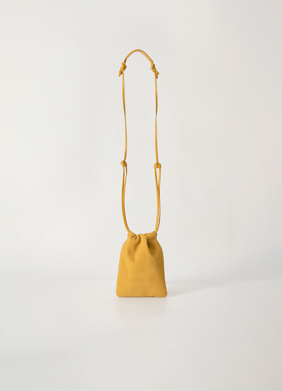 Nothing Written Fatu shoulder mini bag (Mustard suede)