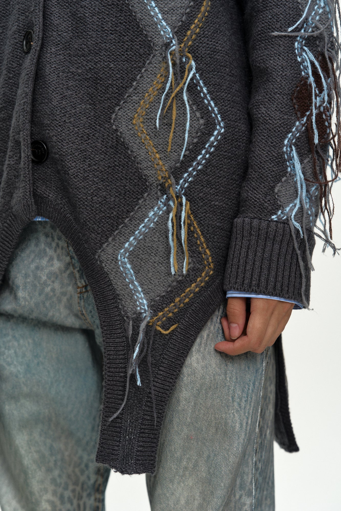 Andersson Bell Gartered Argyle Cardigan