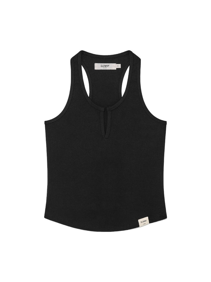 GLOWNY G Racerback Tank (Black)