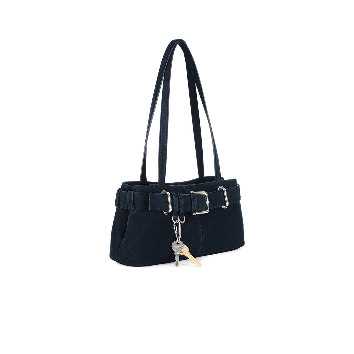 Osoi Shoulder Brocle Mini Suede Navy