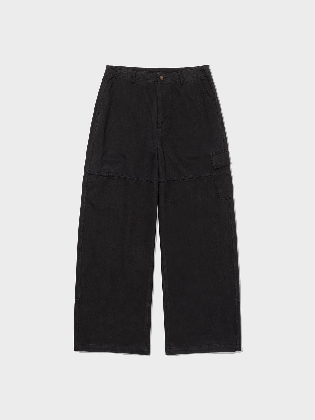 Low Classic Peach Skin Cargo Pants Black