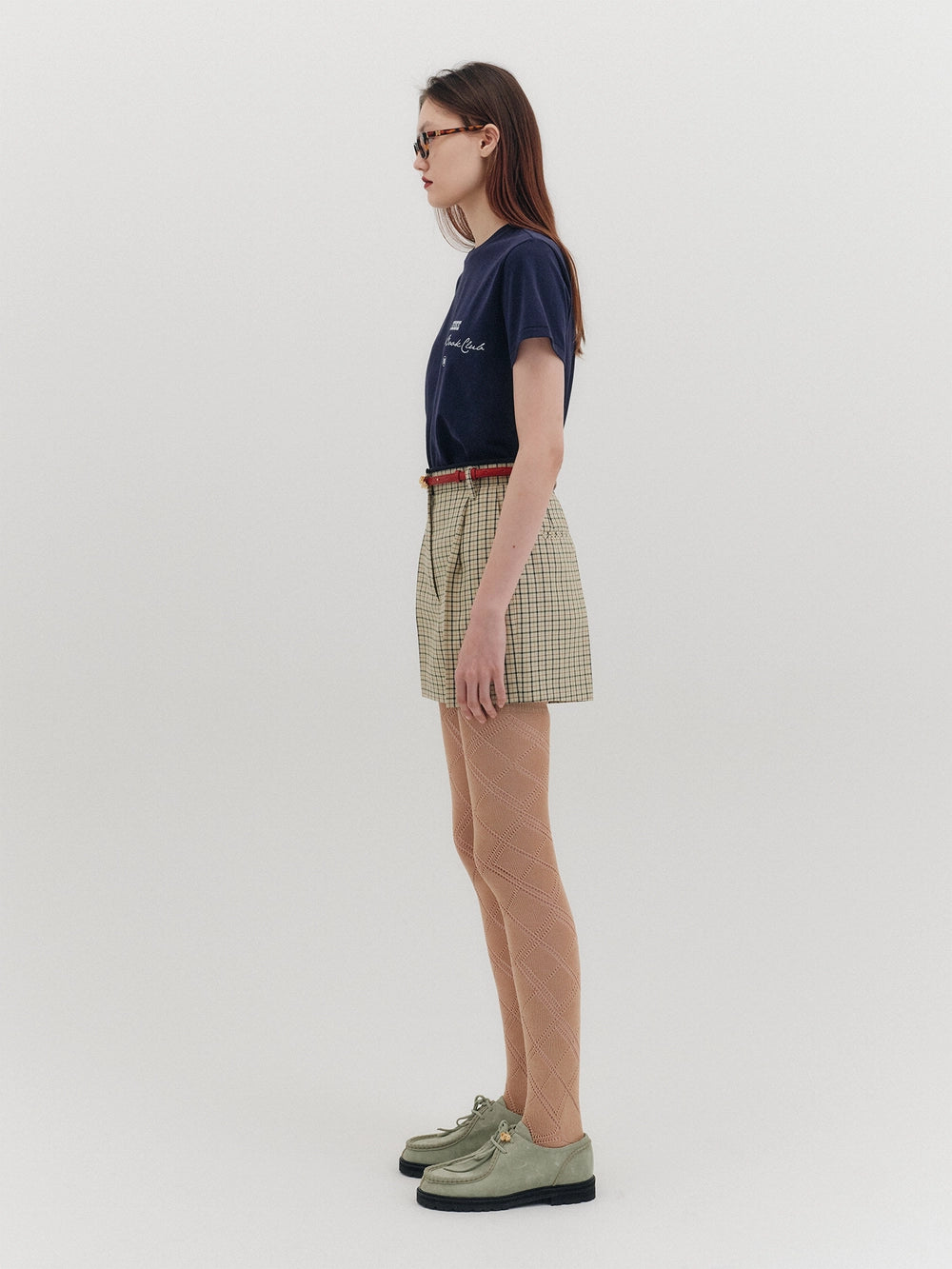 EENK High-Rise Shorts - Beige