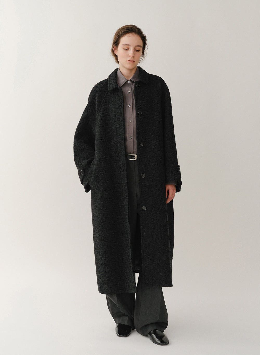 Kindersalmon Lucy Mohair Coat Melange