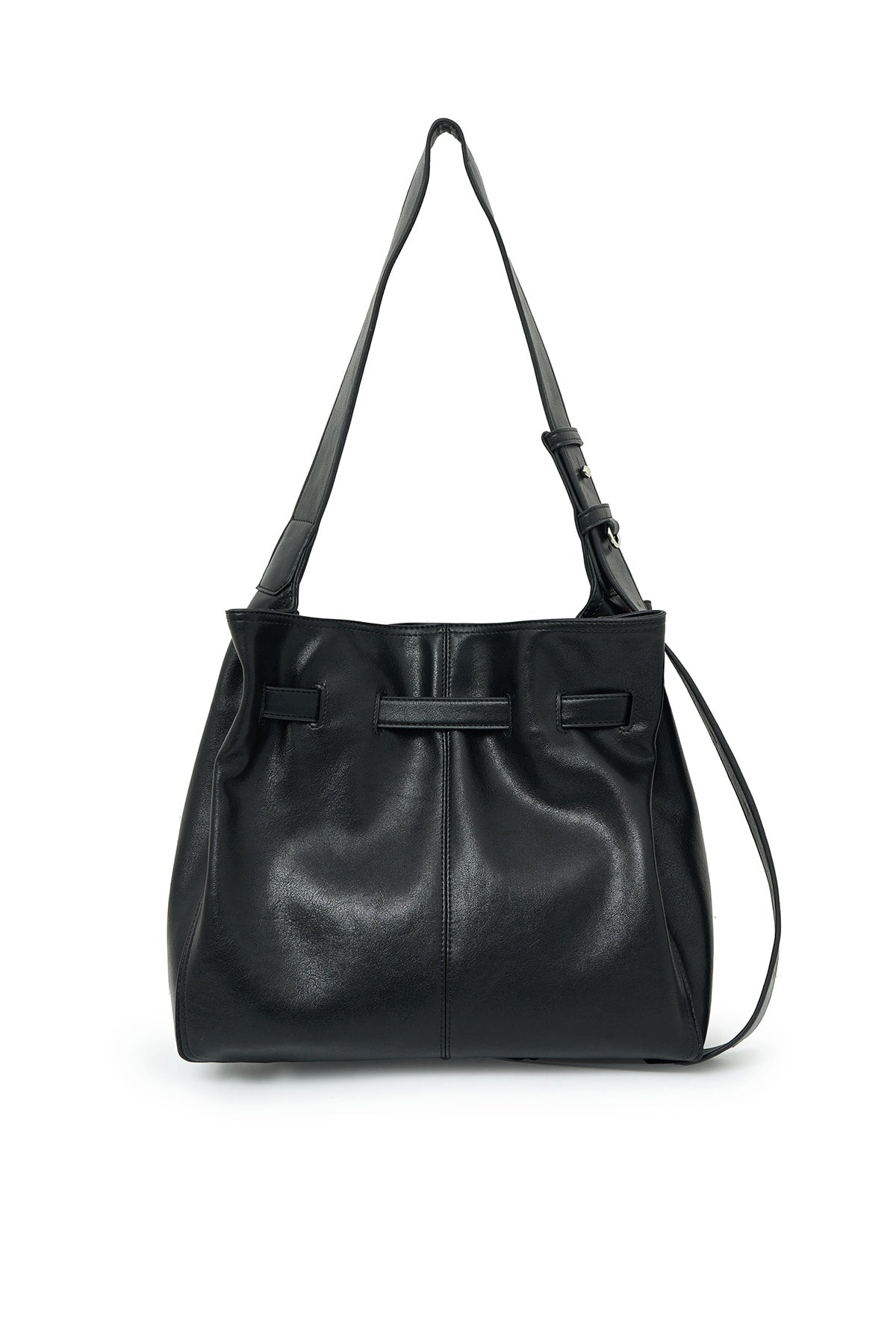 matinkim BELTED VOLUNN MID BUCKET BAG IN BLACK - View 4