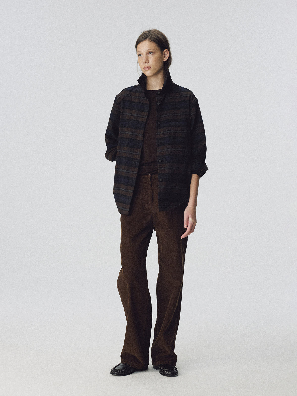 Nothing Written Aima wool t-shirt (Dark brown)