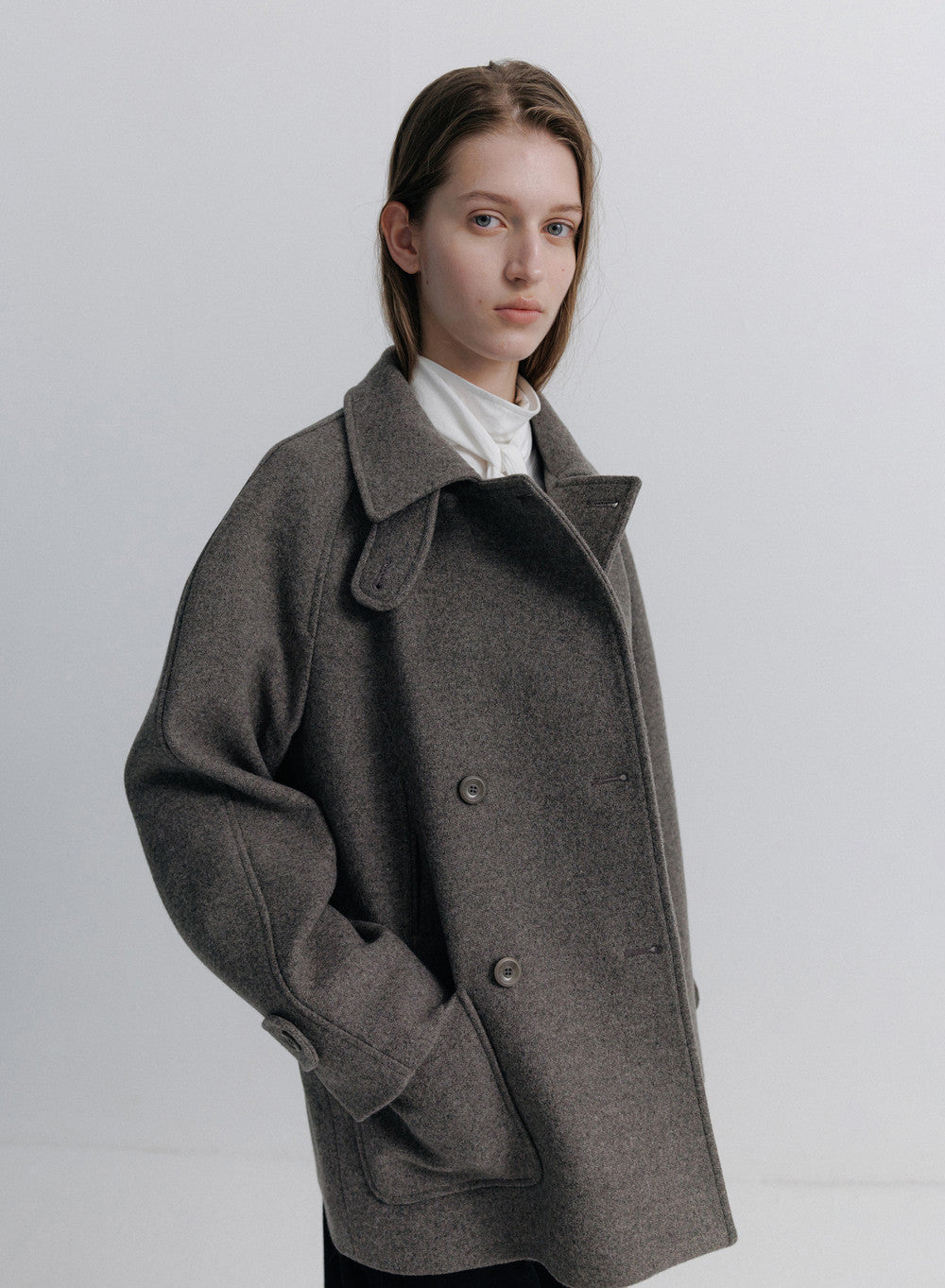 Kindersalmon Metis Alpaca Coat Taupe