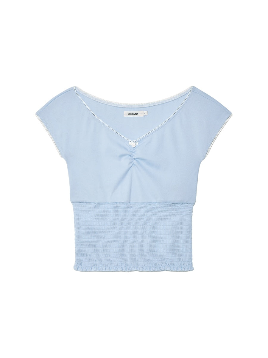 GLOWNY Peekaboo Smoke Tee (Baby Blue)