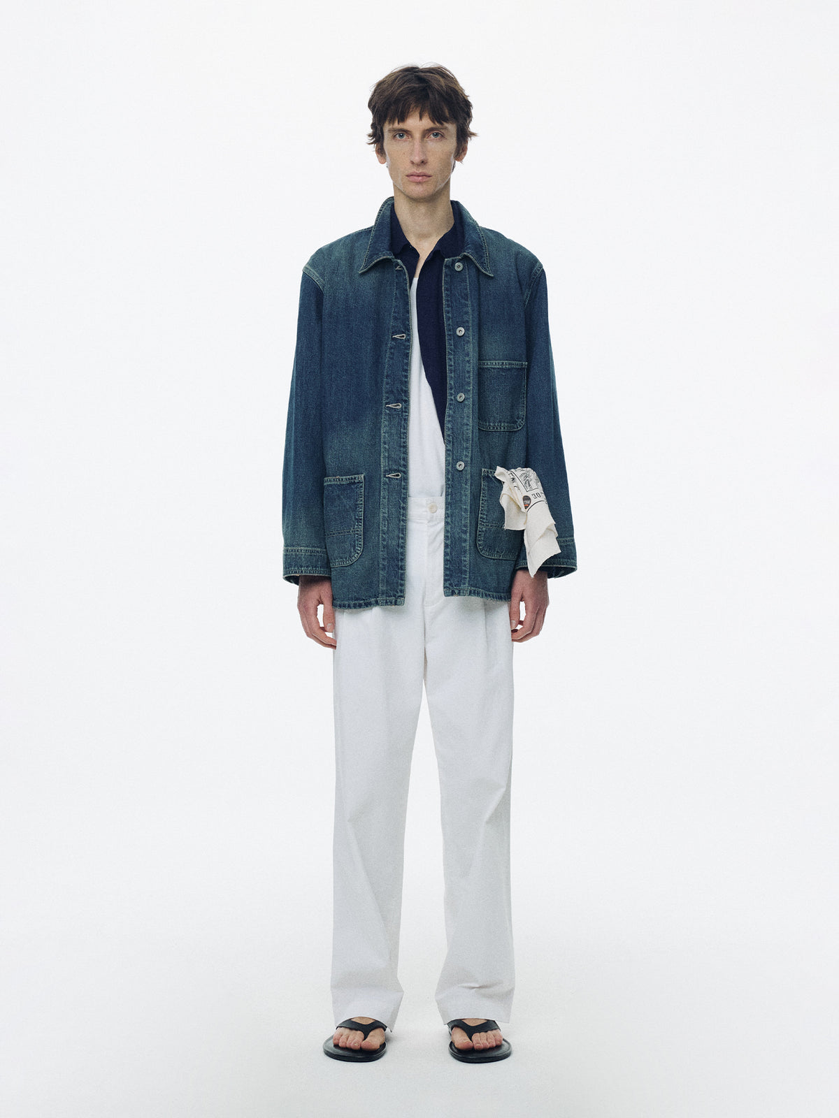 Nothing Written Denim work jacket (Light indigo, M)