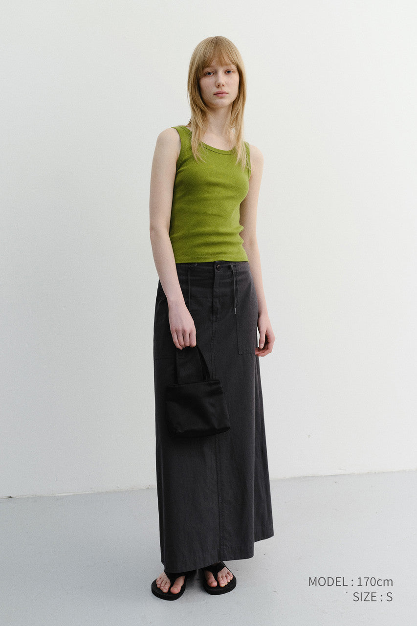 Dunst Essential Sleeveless Top Olive